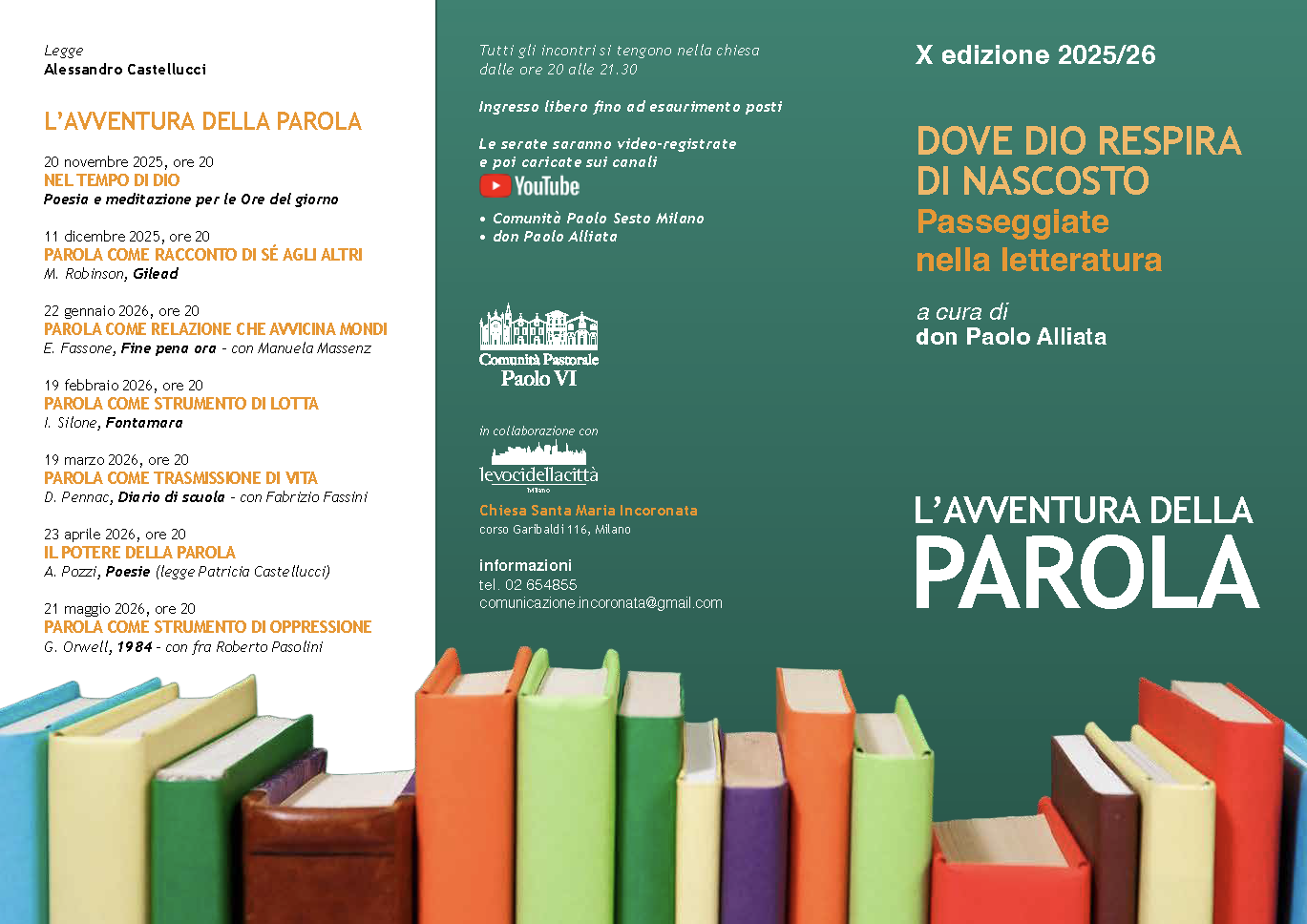 Dove Dio respira di nascosto – X edizione 2025/2026